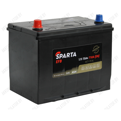 Аккумулятор Sparta EFB Asia / 75Ah / 710А / Прямая полярность